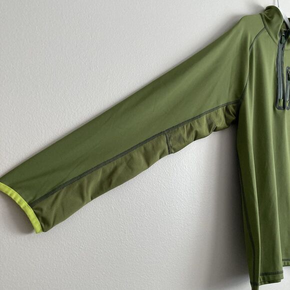 G/Fore Pullover Mens Medium Green 1/4 Zip Golf Jacket Logo Performance Preppy - Picture 3 of 11